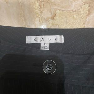cAbi pin stripe pants, black,size 6